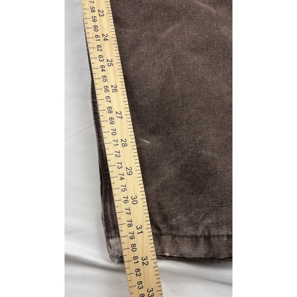 Carhartt R27 CHT Choc Brown Insulated Double Knee Leg Zip Bibs. Men's 40x32 - Picture 16 of 16